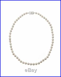 Mikimoto 18k White Gold Pearl Earrings, Necklace & Bracelet Set LC0072846