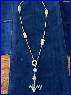 Mikimoto Pearls in Motion Lariat Necklace & Earring Set 18kt YG with Diamond
