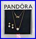 NEW-100-PANDORA-Gold-P-Pearl-Stone-Necklace-Earrings-Jewelry-Gift-Set-B802400-01-awz