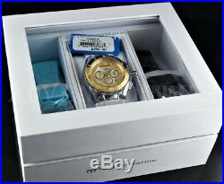 NEW TechnoMarine 40mm Cruise Pearl Chronograph Watch Set with 2 EXTRA STRAPS