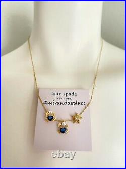 NEW kate spade Gold-Tone Zirconia Pearl Heart Crab Necklace & Earrings Set
