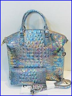 NWT BRAHMIN Large Duxbury Mother Of Pearl Melbourne Handbag & Ady Wallet Set