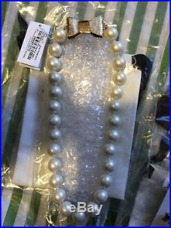 NWT Kate Spade All Wrapped Up In Pearls Necklace, Bracelet & Earring Set