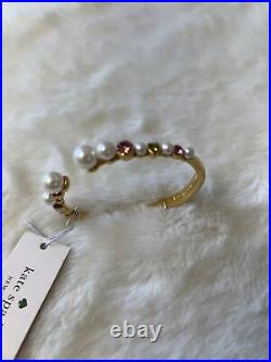 NWT Kate Spade Pearl Caviar Stud Earrings, Necklace & Bracelet Jewelry Set