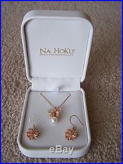Sterling Silver Crystal Teardrop Earrings with Hibiscus Flower Drops For Weddings Handmade by Adorna Jewellery