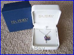 Na Hoku Hawaiian Hibiscus Flower Necklace withDiamonds & Pearl 14K Rose Gold set