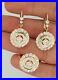 New-14k-Yellow-Gold-Round-Diamond-Hanging-Drop-Earrings-Ring-Russian-Jewelry-Set-01-pqm