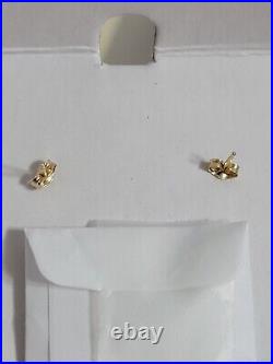 New GSJ 14K Yellow Gold Pearl Necklace & Earrings Set 6mm 18 Fine Jewelry