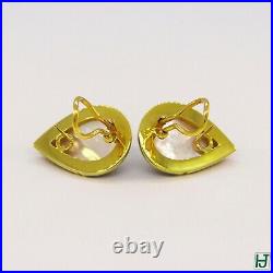 New Mabe Pearl & Black Onyx w Diamonds Ring & Earrings Set, 18k Yellow Gold