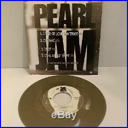 PEARL JAM 1990-1992 Boxed Set Promo Sampler 7 GOLD ONLY VERY RARE