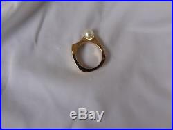 Pearl Ring Set In 14k Sold Gold