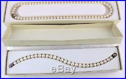PERLEN SET 585 / 14 Karat Gold Kette Armband Ct Pearl Necklace + Bracelet NEU
