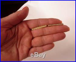 Pair 2 Antique 14k Gold Krementz Seed Pearl Bar Lingerie Collar Lapel Pins Set