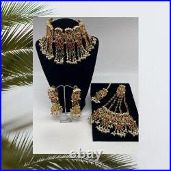 Pakistani/ Indian Multi stone Jewelry Set