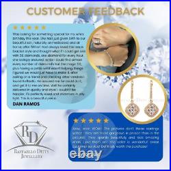 Pearl & Diamond Dangle Earrings Real 14k Yellow Round Cut Pave Set 9.18 Ct Pearl & Diamond Dangle Earrings Real 14k Yellow Round Cut Pave Set 9.18 Ct