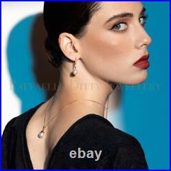Pearl & Diamond Dangle Earrings Real 14k Yellow Round Cut Pave Set 9.18 Ct Pearl & Diamond Dangle Earrings Real 14k Yellow Round Cut Pave Set 9.18 Ct