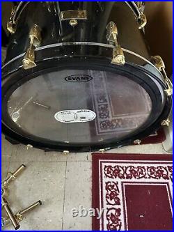 Pearl Drums Drum Set Super Rare Maple Masters Custom Gold Hardware 6pc Zildjian