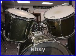 Pearl Export Series Drum Set Green/Gold Sparkle LOCAL PICKUP ONLY TEXAS