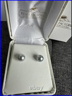 Pearl Factory 14k White Gold Akoya Pearl Necklace Set