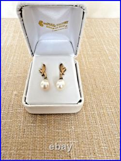 Pearl Factory Akoya Dangiling Pearl Earrings
