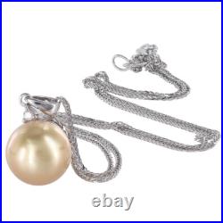 Pearl Gold-Diamond & Stone Set 5 Diamonds. 08CTW 14K White Gold 12g (FPP006195) Pearl Gold-Diamond & Stone Set 5 Diamonds. 08CTW 14K White Gold 12g (FPP006195)