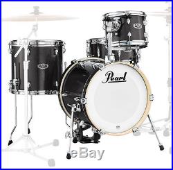 Pearl MDT764P/C701Midtown Black Gold Sparkle ShellSet+KEEPDRUM Hocker+Drumsticks