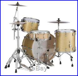 Pearl Masters Maple Complete 3pc Drum Set 24/13/16 Bombay Gold Sparkle Lacquer