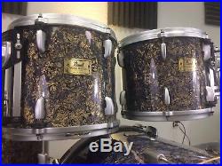 Pearl Masters Maple RetroSpec Royal Gold 5pc Drum Set