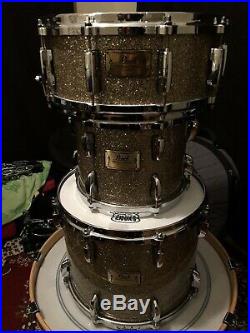 Pearl Masters birch drum set used, gold glitter