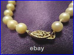 Pearl Necklace & Bracelet Set with 14K Gold Hook