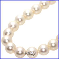 Pearl Pearl Earring set Necklace K14 White Gold 48.1g