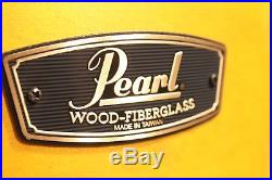 Pearl Wood Fiber Glass 4-piece Antique Gold Drum Set (13-14-16-26) New
