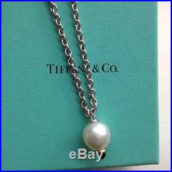 RARE Tiffany & Co. South Sea Pearl Necklace 18k White Gold Platinum Setting 16