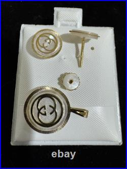 REAL 18k GOLD Mother of Pearl Earring Pendant SET
