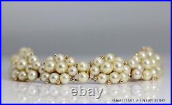 Rare Ming's 14kyg Champagne Cultered Pearl Ring & Bracelet Set