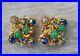 Rare-Vintage-Vendome-Green-Bead-Multi-color-Gold-Tone-Earrings-01-ic