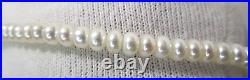 Real White Freshwater 4.5-5.5 MM Pearl 10k Gold Necklace, Bracelet, Earring Set