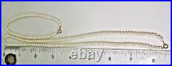 Real White Freshwater 4.5-5.5 MM Pearl 10k Gold Necklace, Bracelet, Earring Set