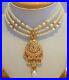 Real-pearls-pearl-studded-necklace-set-22ct-22k-yellow-gold-Bollywood-style-ind-01-usk