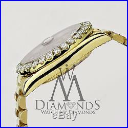 Red Face Diamond Rolex Presidential 18K Yellow Gold 18038 Single Quick Set