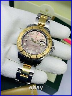 Rolex Yacht Master Two-Tone Yellow Gold Mother Of Pearl Dial 16623 Full Set