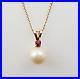 Ruby-Cultured-Pearl-Set-14k-Solid-Yellow-Gold-15-Inch-Beautiful-Necklace-01-wxw