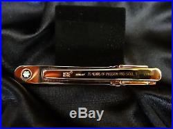 SEALED Montblanc 75th Annv 1924 Rose Gold Cufflinks Tie Bar Mother of Pearl Set