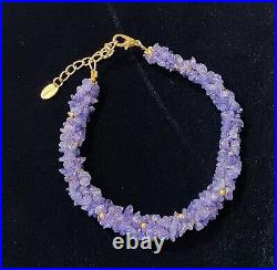 STAUER Tanzanite Rarity Collection, Necklace, Bracelet, Drop Earrings in Box Set
