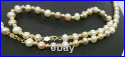 STUNNING 14K SET OF PEARL & GOLD BEAD NECKLACE & BRACELET A2262-1 16.24 grams STUNNING 14K SET OF PEARL & GOLD BEAD NECKLACE & BRACELET A2262-1 16.24 grams