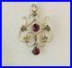 STUNNING-ANTIQUE-EDWARDIAN-9CT-GOLD-RUBY-and-SEED-PEARL-GEM-SET-LAVALIER-PENDANT-01-zq