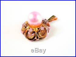 Schmuckset (Ring, Anhänger, Ohrringe) Gold 585 mit Perlen und Brillianten
