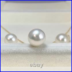 Set, 10mm White Australian South Sea Pearl Earrings&pendant 18K yellow gold chain Set, 10mm White Australian South Sea Pearl Earrings&pendant 18K yellow gold chain
