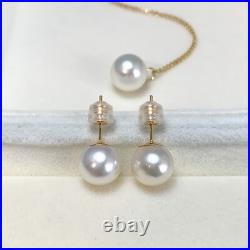Set, 10mm White Australian South Sea Pearl Earrings&pendant 18K yellow gold chain Set, 10mm White Australian South Sea Pearl Earrings&pendant 18K yellow gold chain