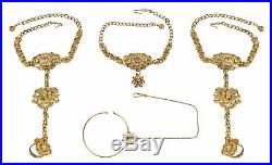 Set Necklace Indian Jewelry Gold Plated Wedding Fashion Bollywood Bridal Earring